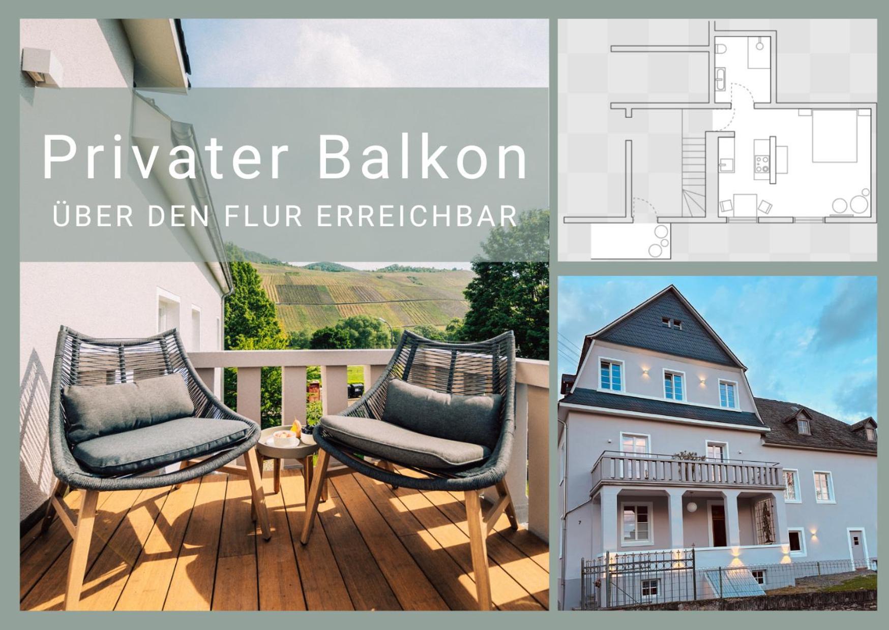 Gut Foersterlay - Exklusive Boutique Apartments Im Historischen Winzerhaus Direkt An Der Mosel Lösnich Esterno foto